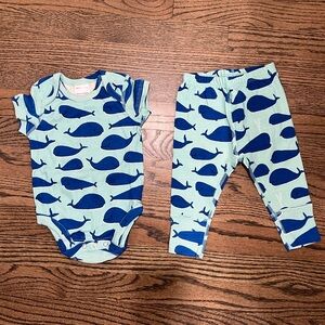 Hanna Andersson Blue Whale Kids Matching Set